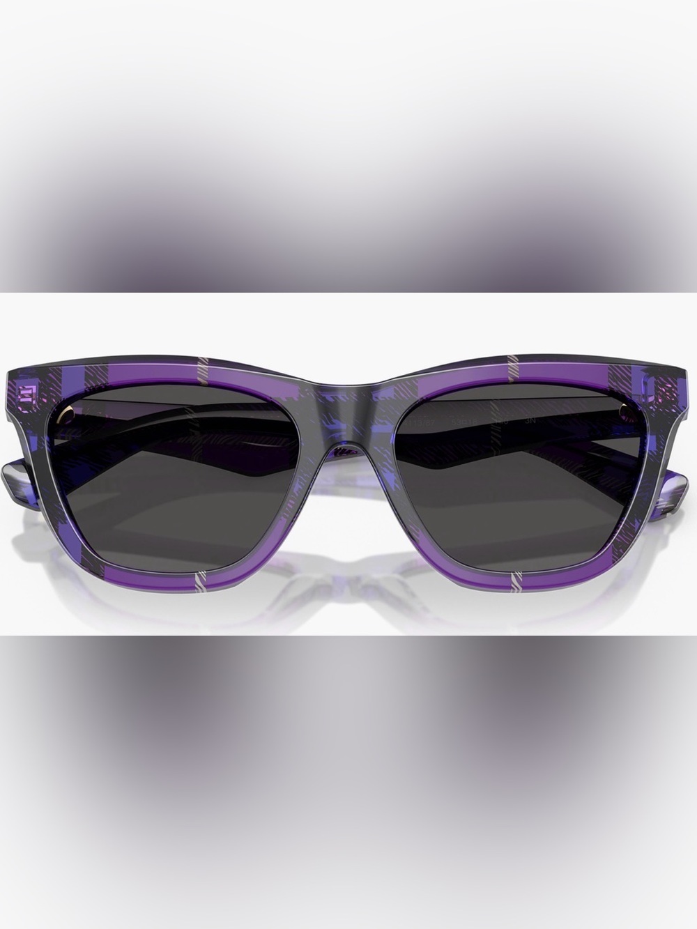Burberry Rare  Purple Plaid 53 mm Sunglasses
